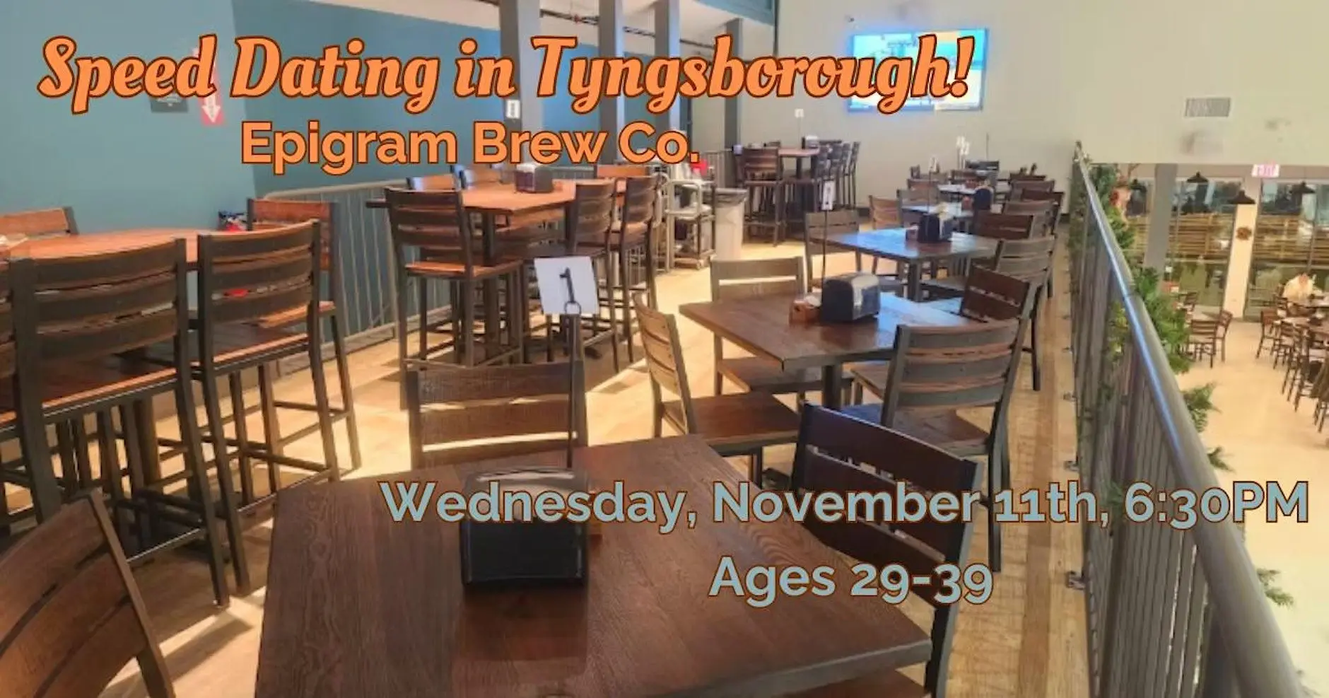 Speed Dating in Tyngsborough! Ages 29-39