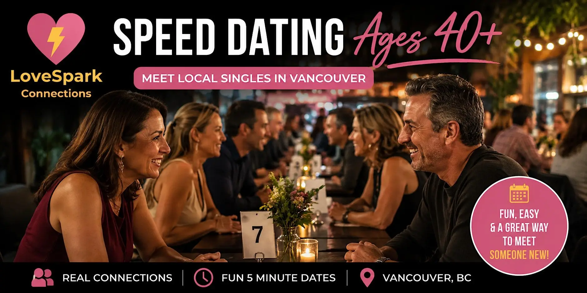 Speed Dating | Ages 40+ | Vancouver