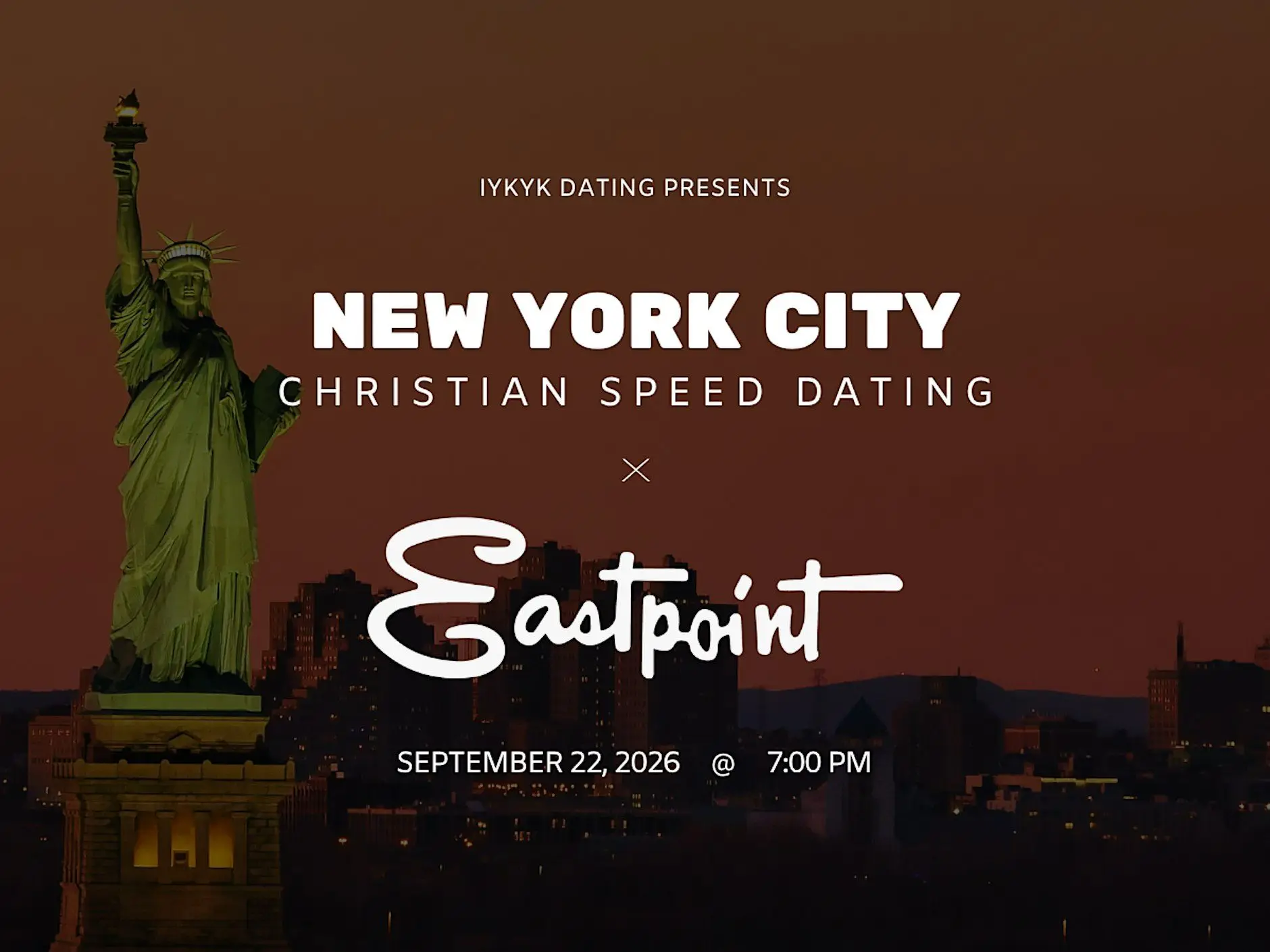 New York City Christian Speed Dating | IYKYK Dating | 20s-30s | 9/22/26