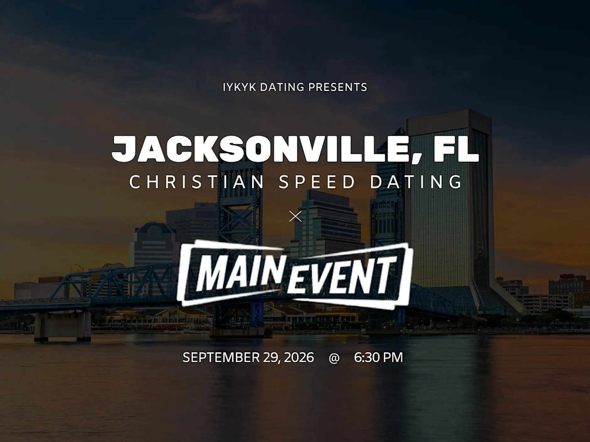 Jacksonville Christian Speed Dating | IYKYK Dating | 20s-30s | 9/29/26