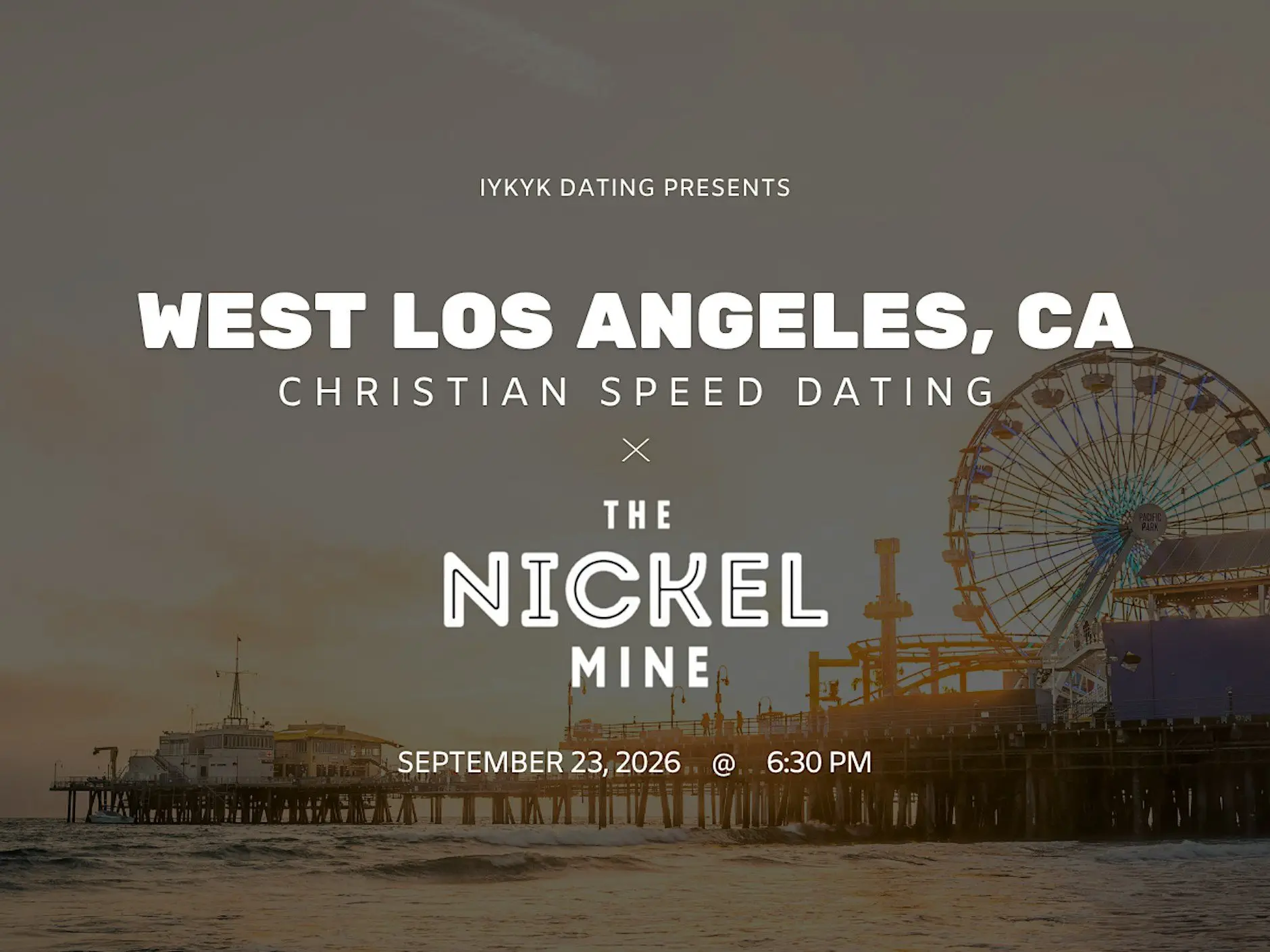 West LA Christian Speed Dating | IYKYK Dating | 20s-30s | 9/23/26