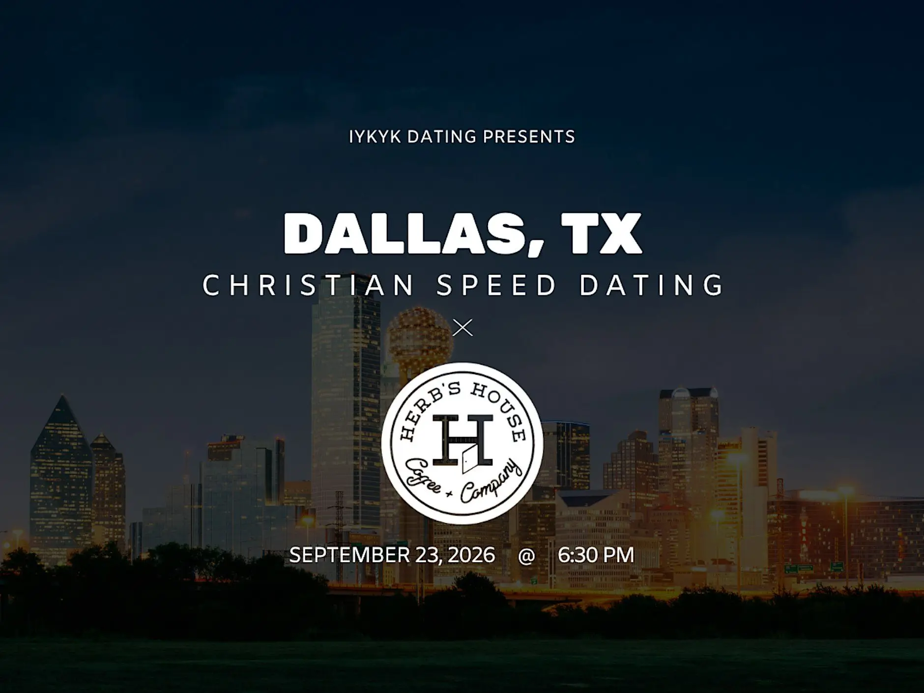 Dallas Christian Speed Dating | IYKYK Dating | 20s-30s | 9/23/26