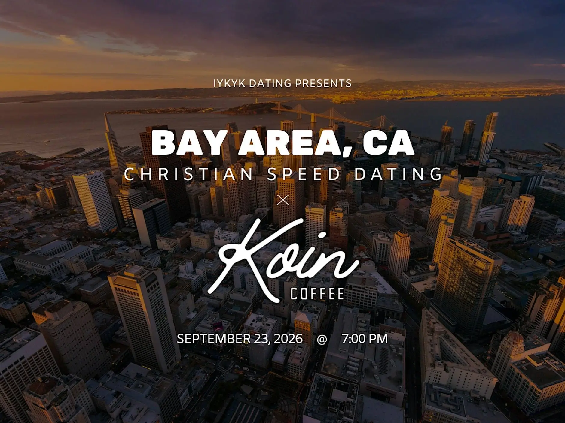 Bay Area Christian Speed Dating | IYKYK Dating | 20s-30s | 9/23/26
