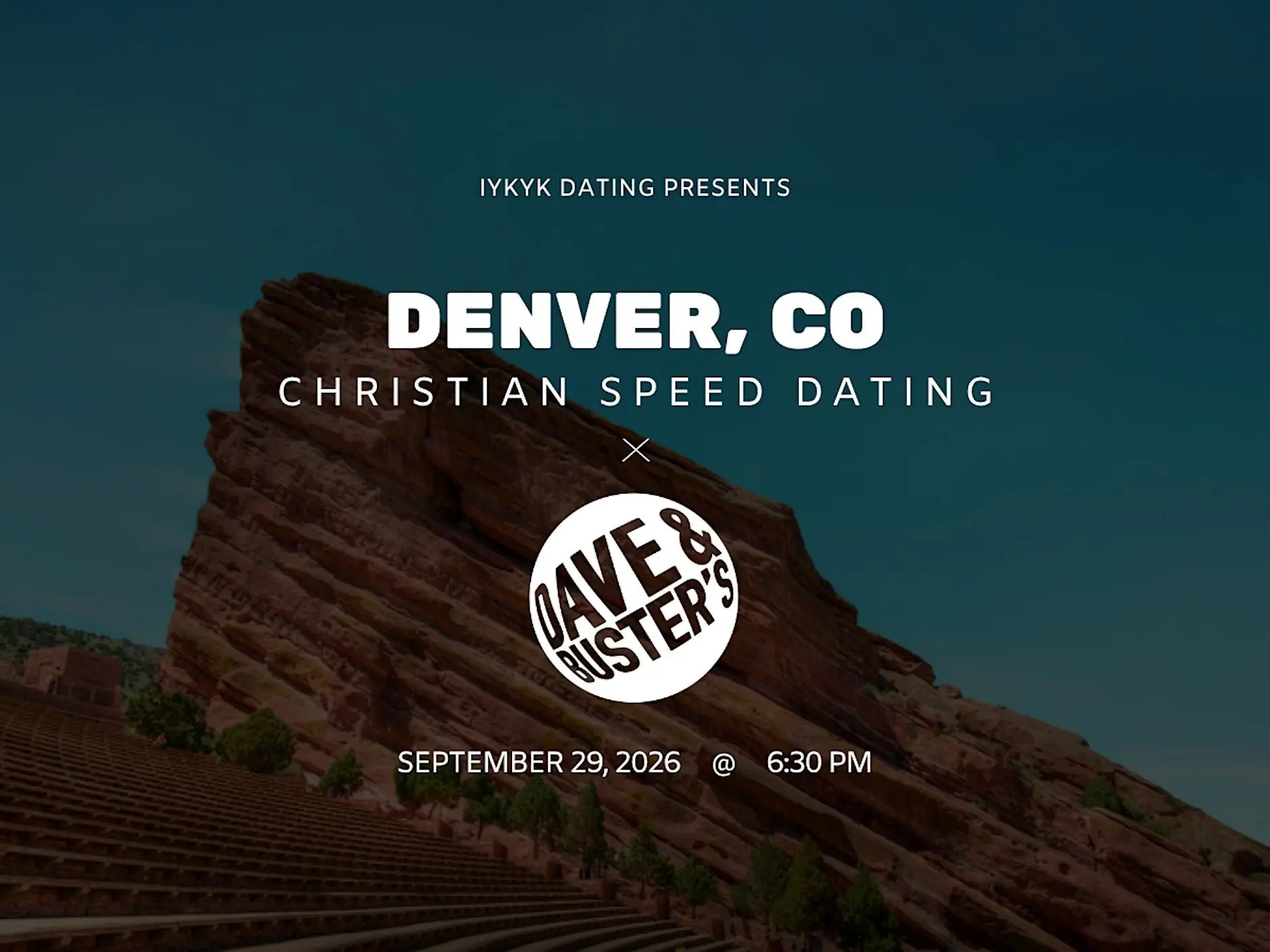 Denver Christian Speed Dating | IYKYK Dating | 20s-30s | 9/29/26