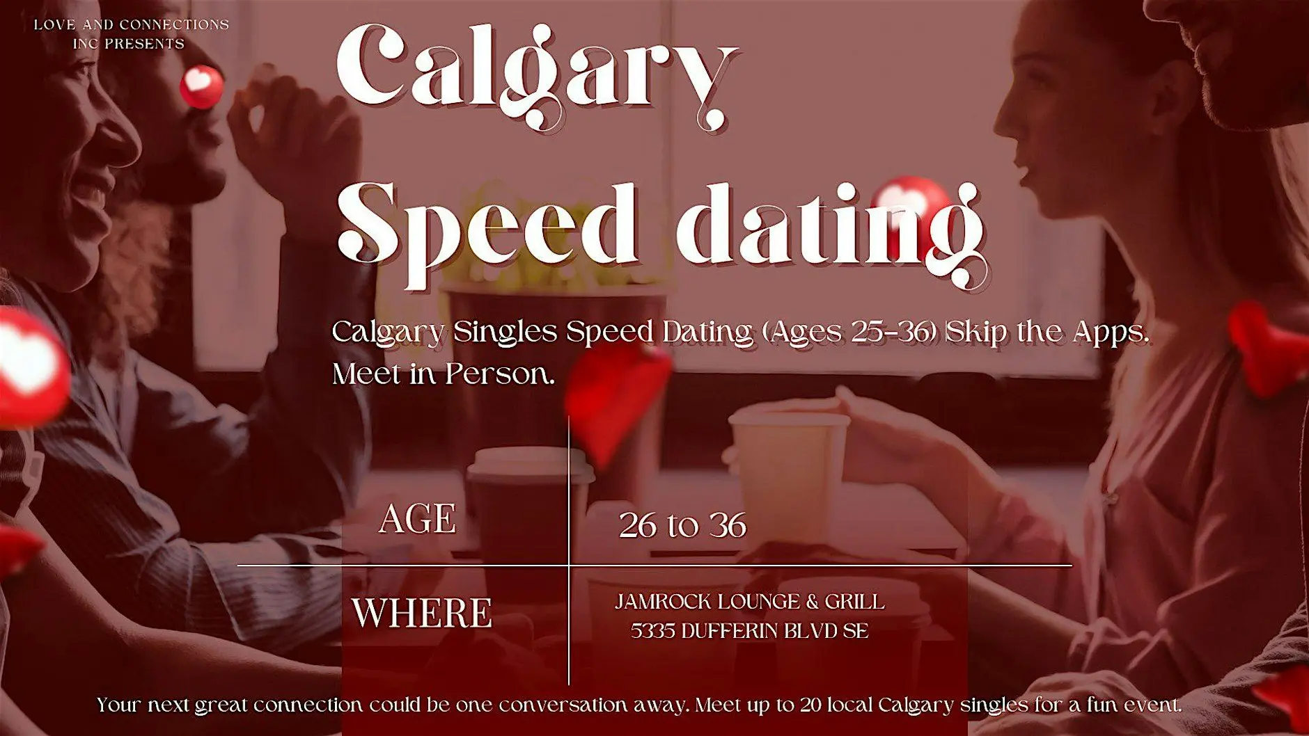 Calgary Singles Speed Dating (Ages 25–36) | Skip the Apps. Meet in Person. Calgary Singles Speed Dating (Ages 25–36) | Skip the Apps. Meet in Person.