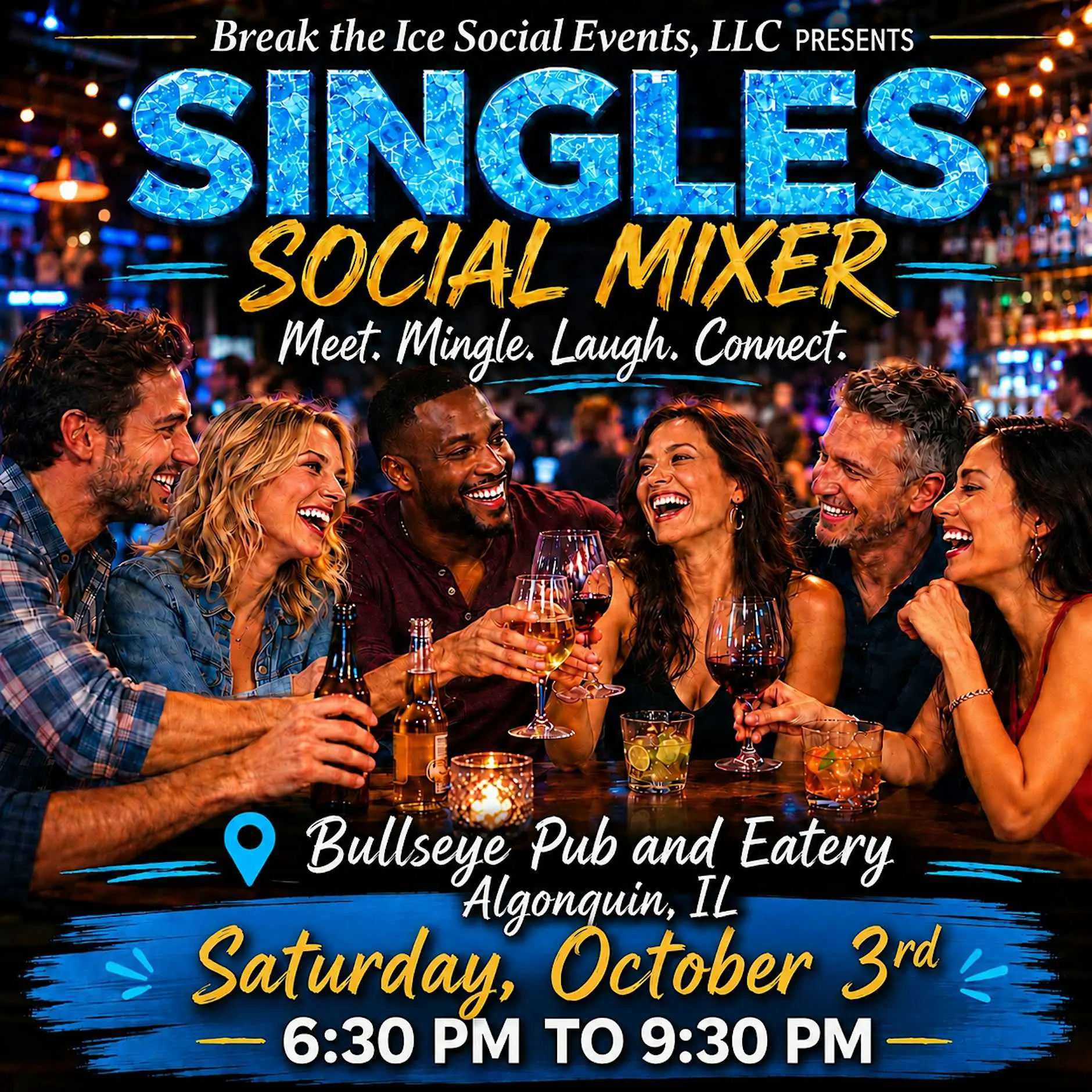 Singles Social Mixer Algonquin, IL Bullseye Pub and Eatery Singles Social Mixer Algonquin, IL Bullseye Pub and Eatery