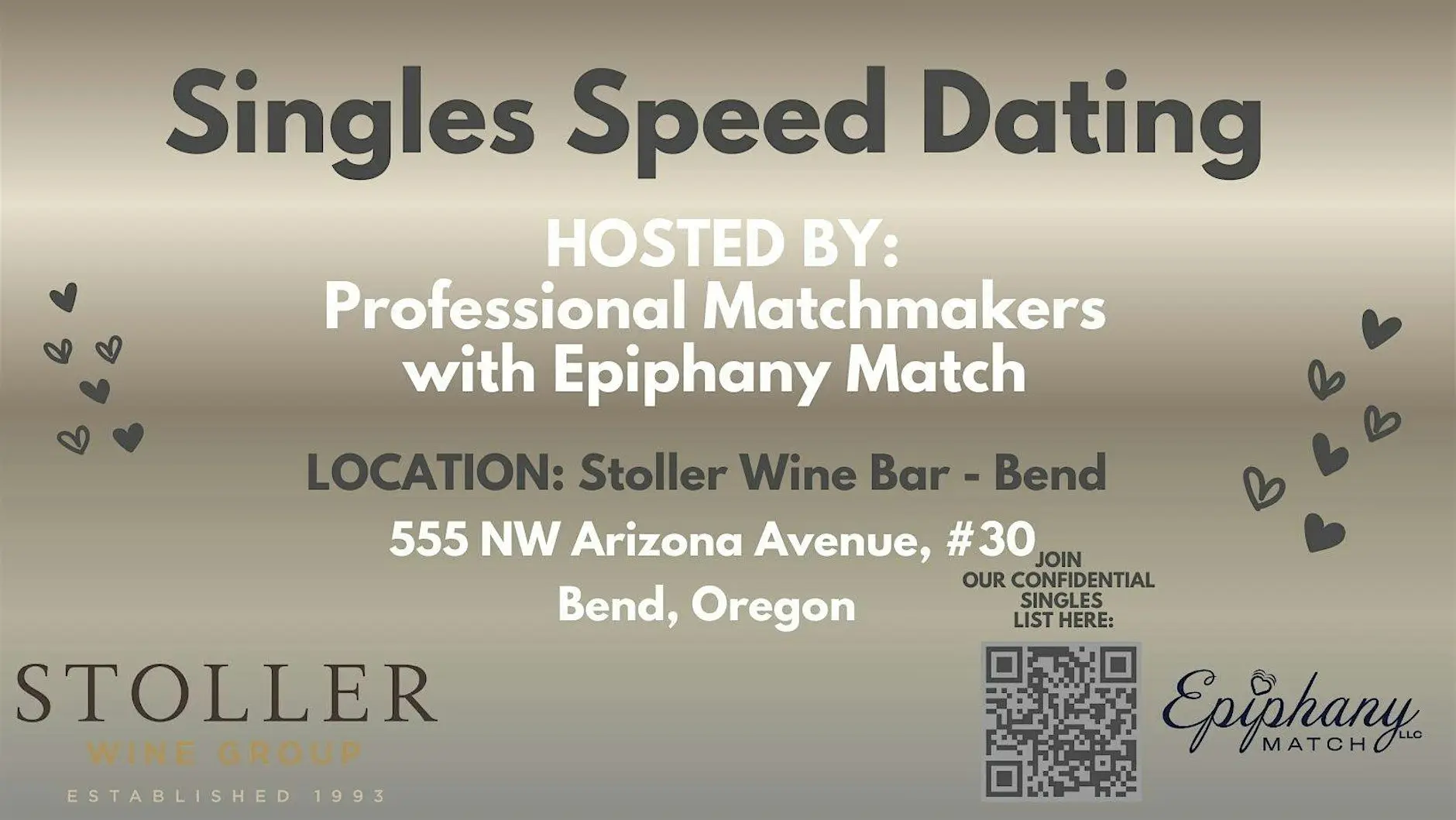 10/12/26 Speed Dating at Stoller Bend (ages 25ish-49ish)