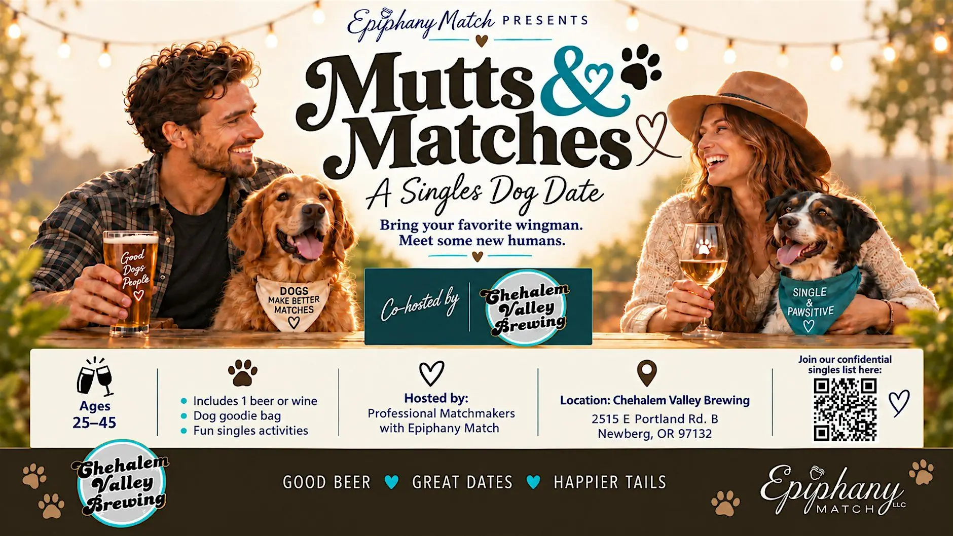 10/13 Mutts & Matches - A Singles Dog Date (Ages 25-45)