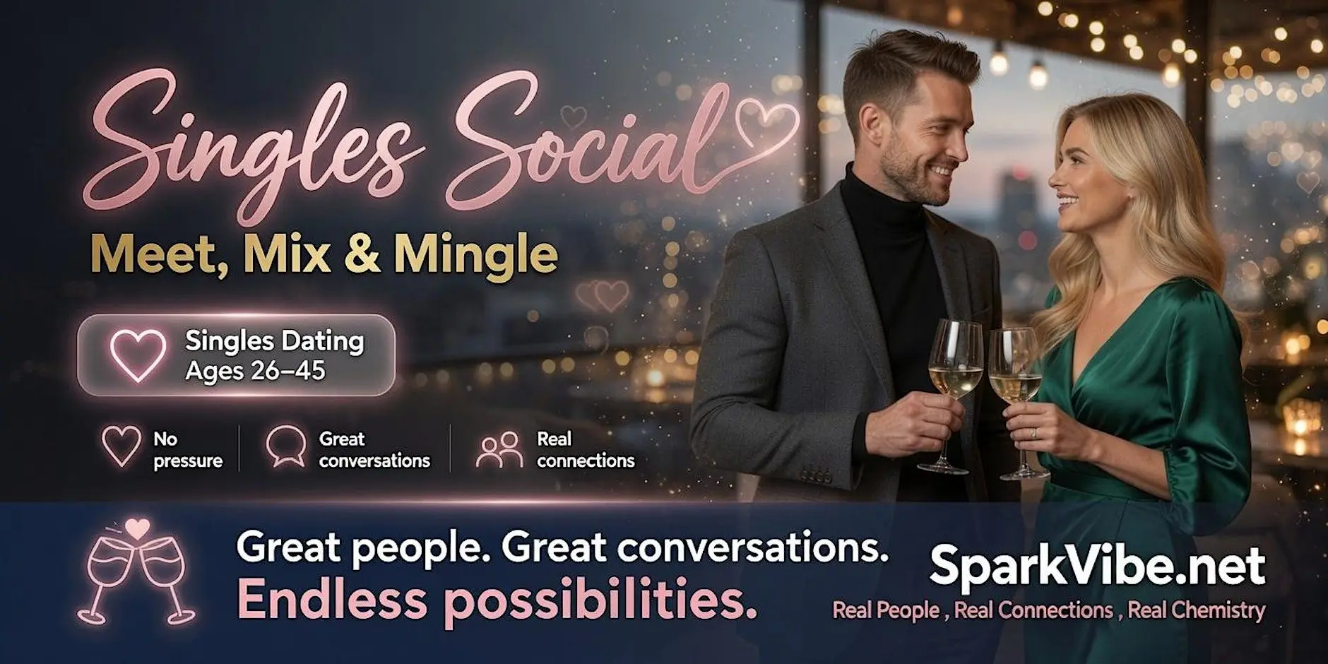Singles Social — Meet, Mix & Mingle Singles Dating Ages 26–45