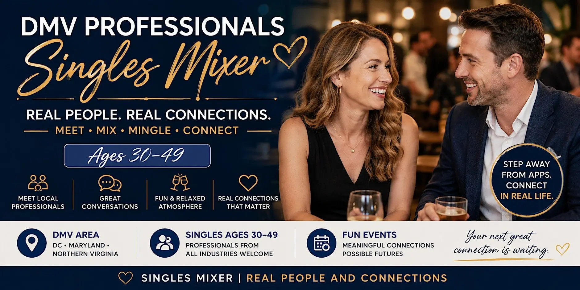 DC Singles and Dating : Meet, Mix & Mingle with Singles Ages 30–49