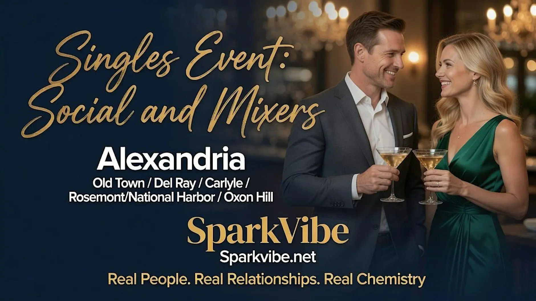 Singles Event & Mixer Ages 50+ Singles in DMV Alexandria, VA