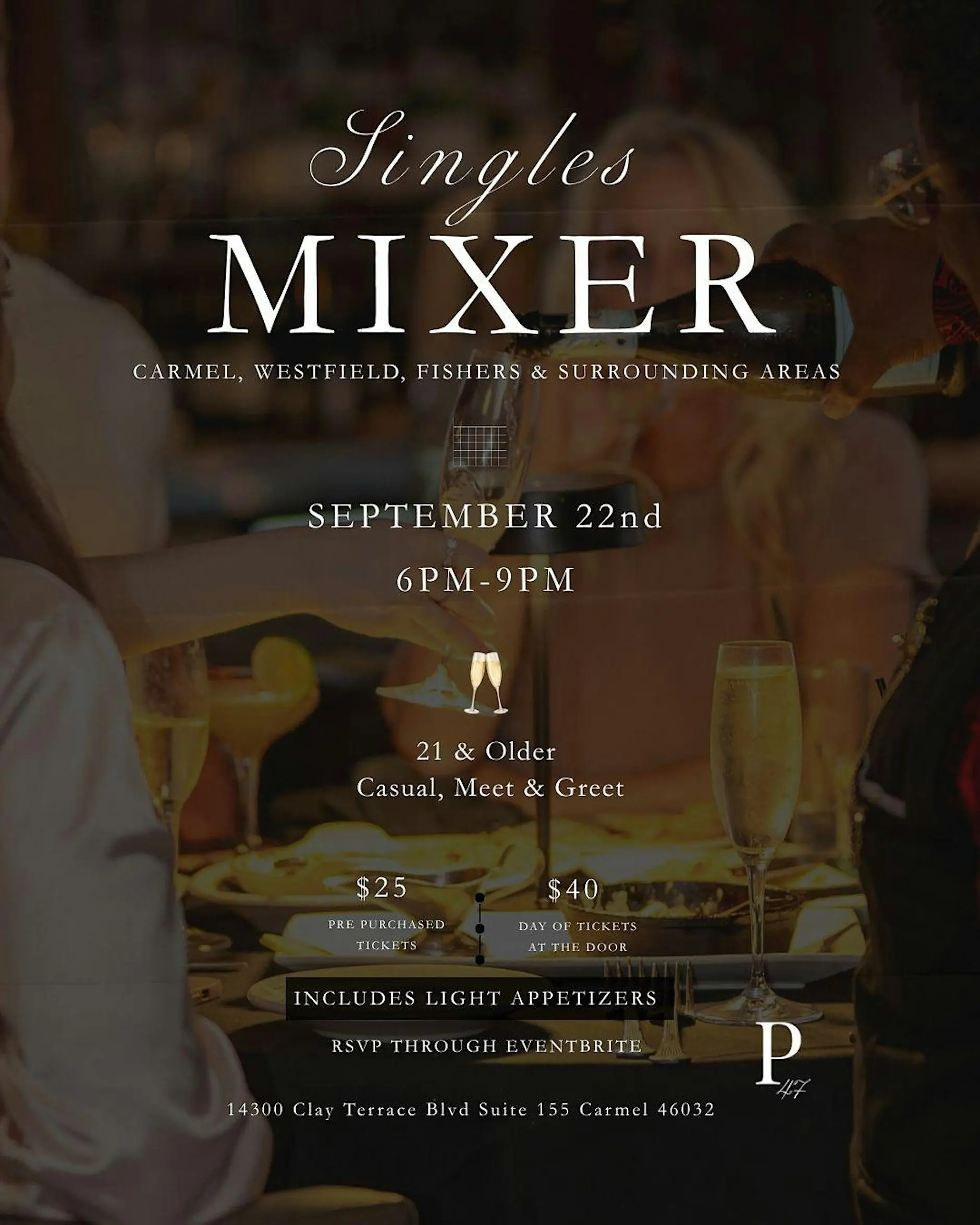Singles Mixer at Prime 47 Carmel