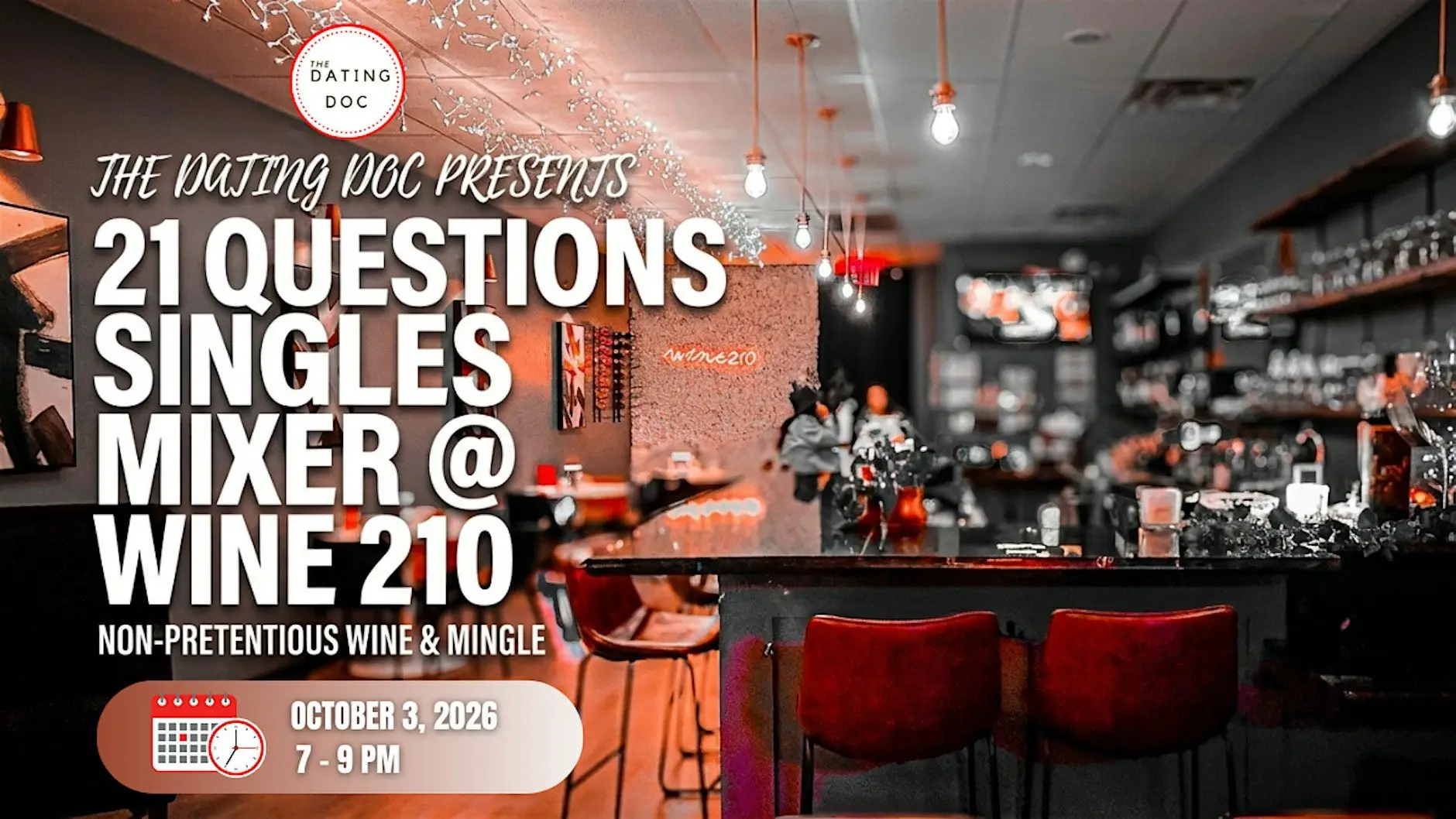 San Antonio 21 Questions Singles Mixer (Ages: 30s–40s) San Antonio 21 Questions Singles Mixer (Ages: 30s–40s)
