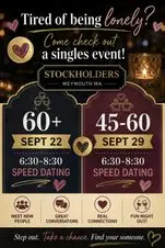 45-60 stockholders speed dating 45-60 stockholders speed dating