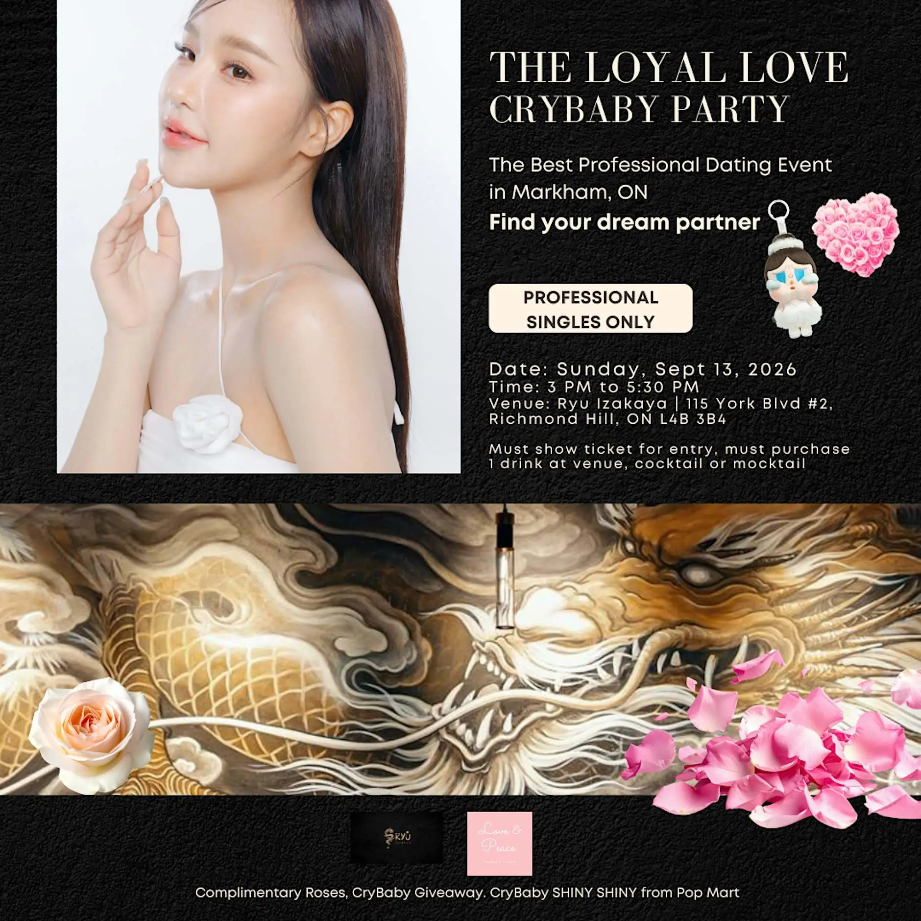 The Loyal Love CryBaby Professional Dating Party + Complimentary Roses The Loyal Love CryBaby Professional Dating Party + Complimentary Roses