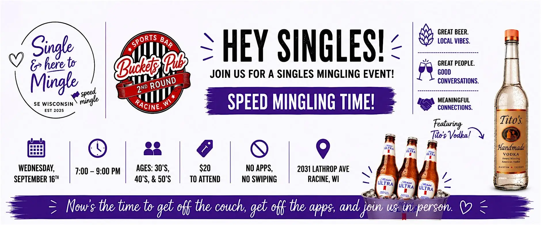 Single & here to Mingle Event at Buckets Pub Single & here to Mingle Event at Buckets Pub