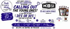 Single & here to Mingle 20's & 30's event at KBC Single & here to Mingle 20's & 30's event at KBC