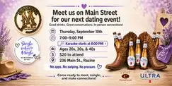 Single & here to Mingle at Marci's on Main in Racine Single & here to Mingle at Marci's on Main in Racine