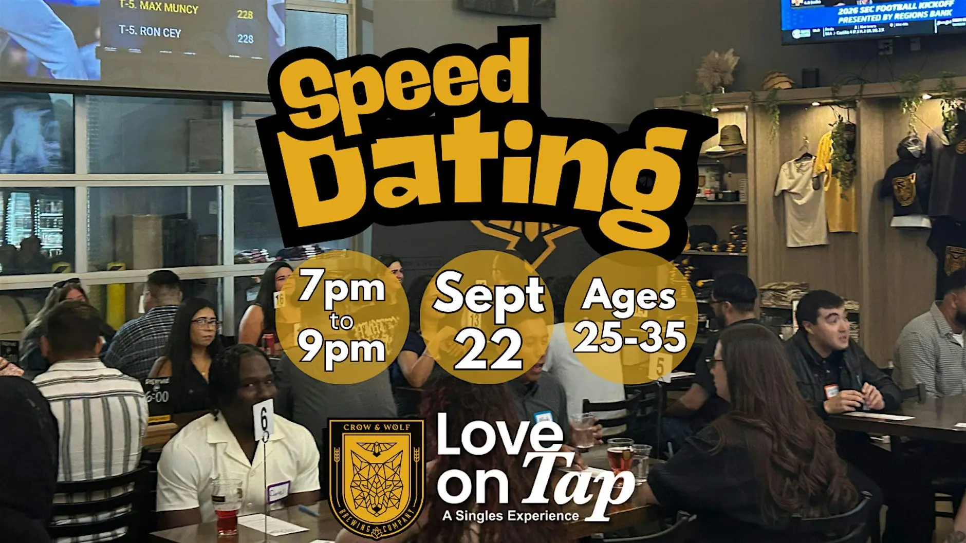 Speed Dating @ Crow & Wolf Speed Dating @ Crow & Wolf