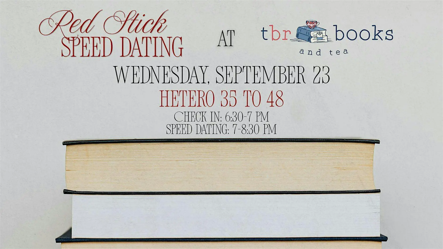 9/23 - Red Stick Speed Dating @ TBR Books
