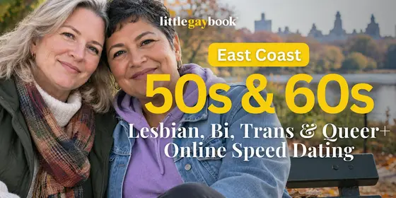East Coast 50s & 60s Lesbian, Bi, Trans & Queer+ Online Speed Dating — photo 1
