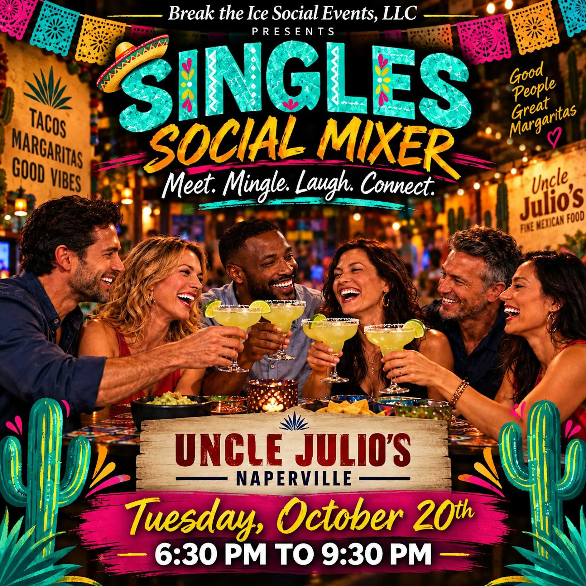 Singles Social Mixer Naperville Uncle Julio's Singles Social Mixer Naperville Uncle Julio's