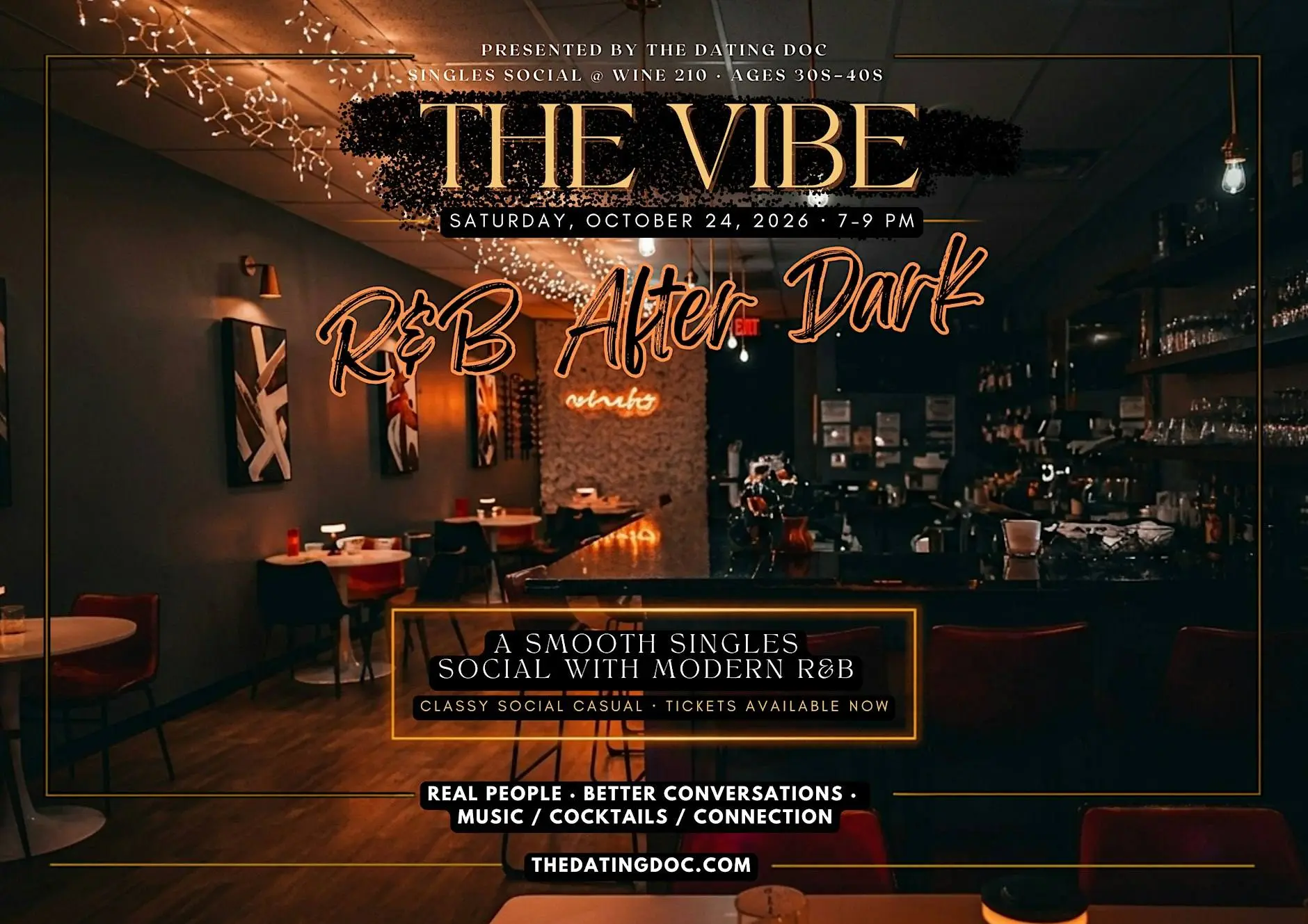 The Vibe - R&B After Dark Social (Ages: 30s-40s)