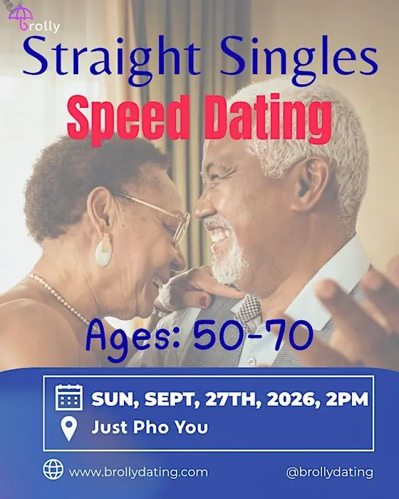 Straight Singles Speed Dating, 50-70: Sun September, 27th, 2026, at 2pm — photo 3