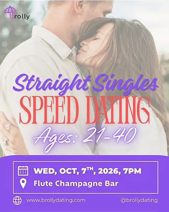 Straight Singles Speed Dating, 21-40: Wed, October, 7th, 2026, at 7pm — photo 2