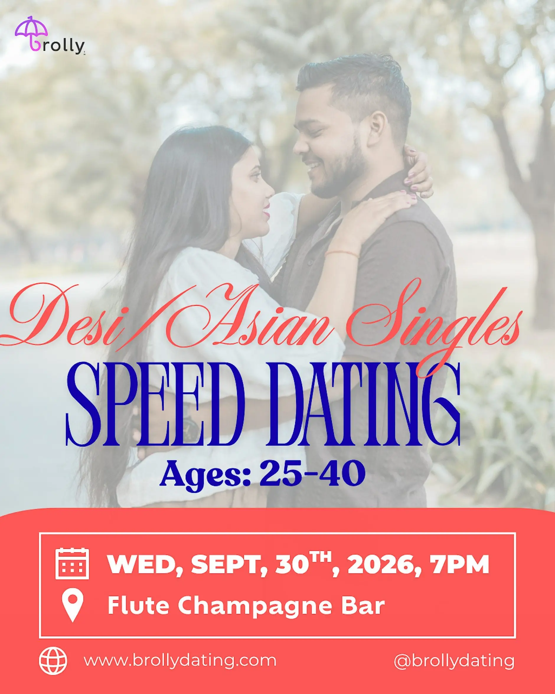 Desi/Asian Singles Speed Dating, 25-40: Wed, September, 30th, 2026, at 7pm Desi/Asian Singles Speed Dating, 25-40: Wed, September, 30th, 2026, at 7pm