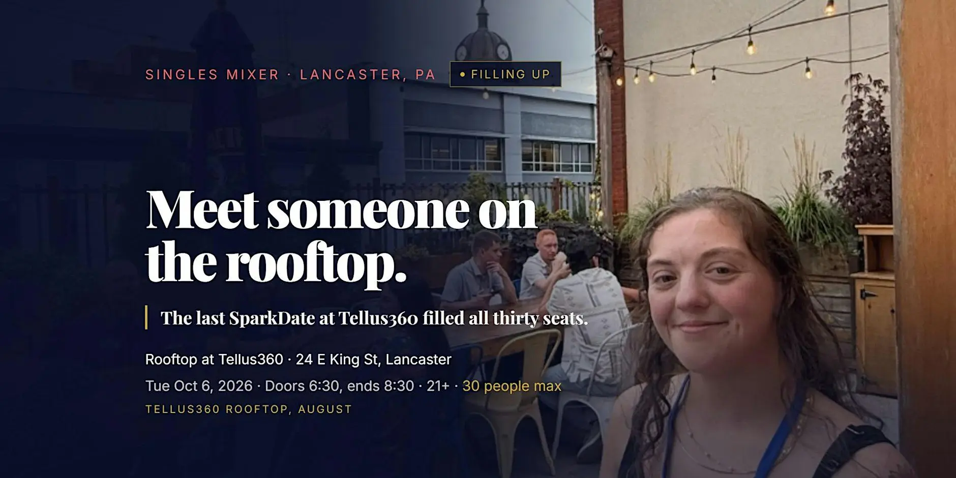 Sparkdate: Tellus AfterDark - Speed Dating Lancaster Sparkdate: Tellus AfterDark - Speed Dating Lancaster