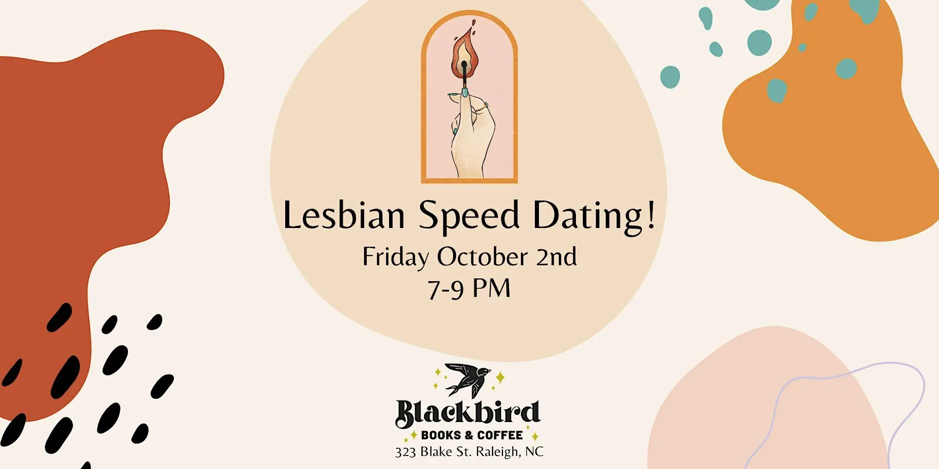 AGE 35+ Lesbian Speed Dating @ Blackbird Books and Coffee AGE 35+ Lesbian Speed Dating @ Blackbird Books and Coffee