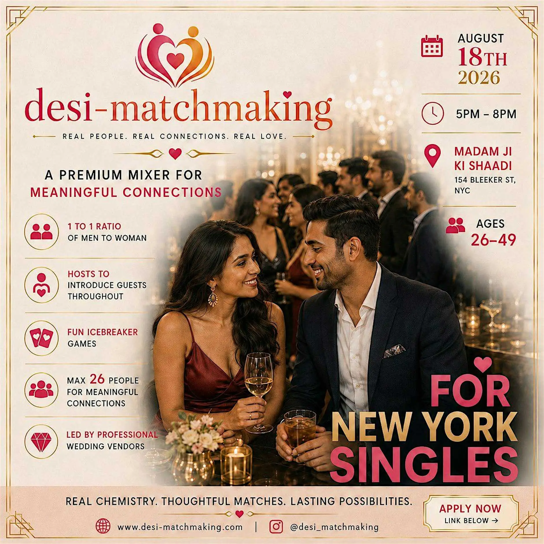 Desi Matchmaking: Intentional Introductions for South Asian Professionals — Desi Matchmaking: Intentional Introductions for South Asian Professionals —