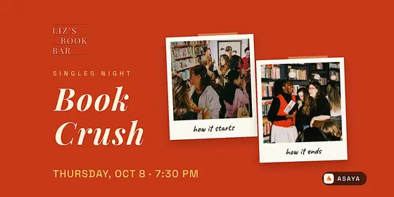 Book Crush: Singles Social at Liz's Book Bar — photo 1