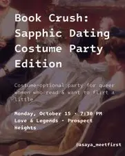 Book Crush: Sapphic Dating Costume Party at Love & Legends