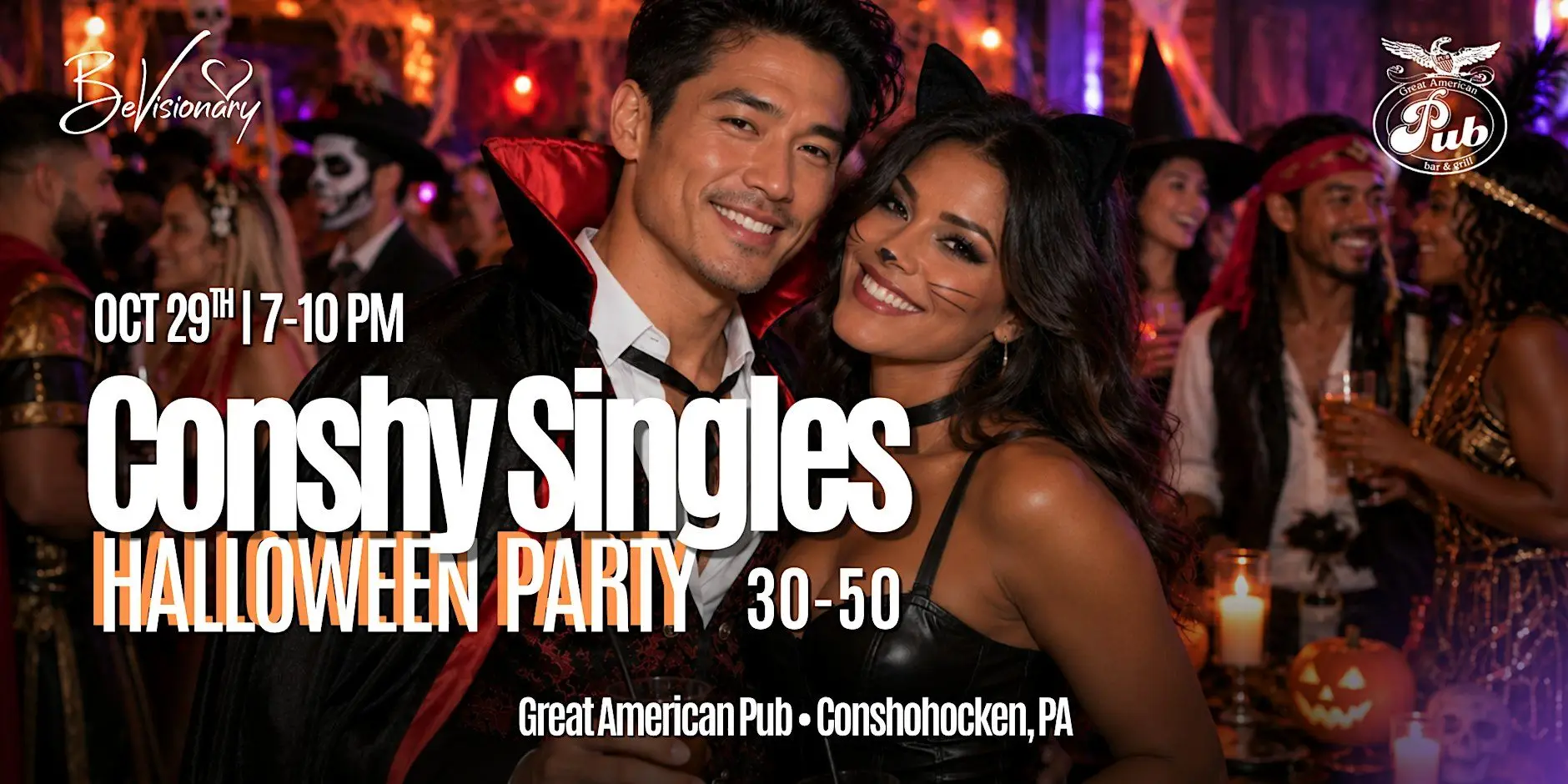 Conshy Singles Halloween Party | 30-50 Conshy Singles Halloween Party | 30-50