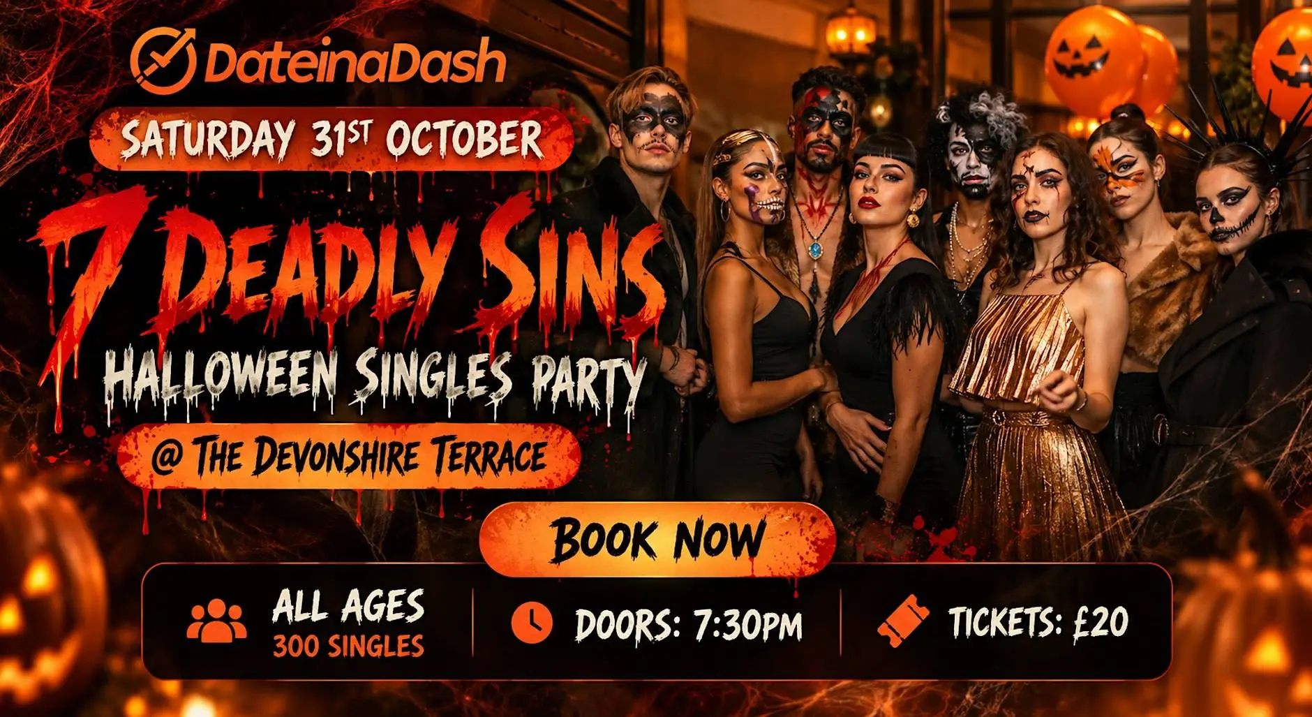 Seven Deadly Sins: Halloween Singles Party London | 250+ Singles Seven Deadly Sins: Halloween Singles Party London | 250+ Singles