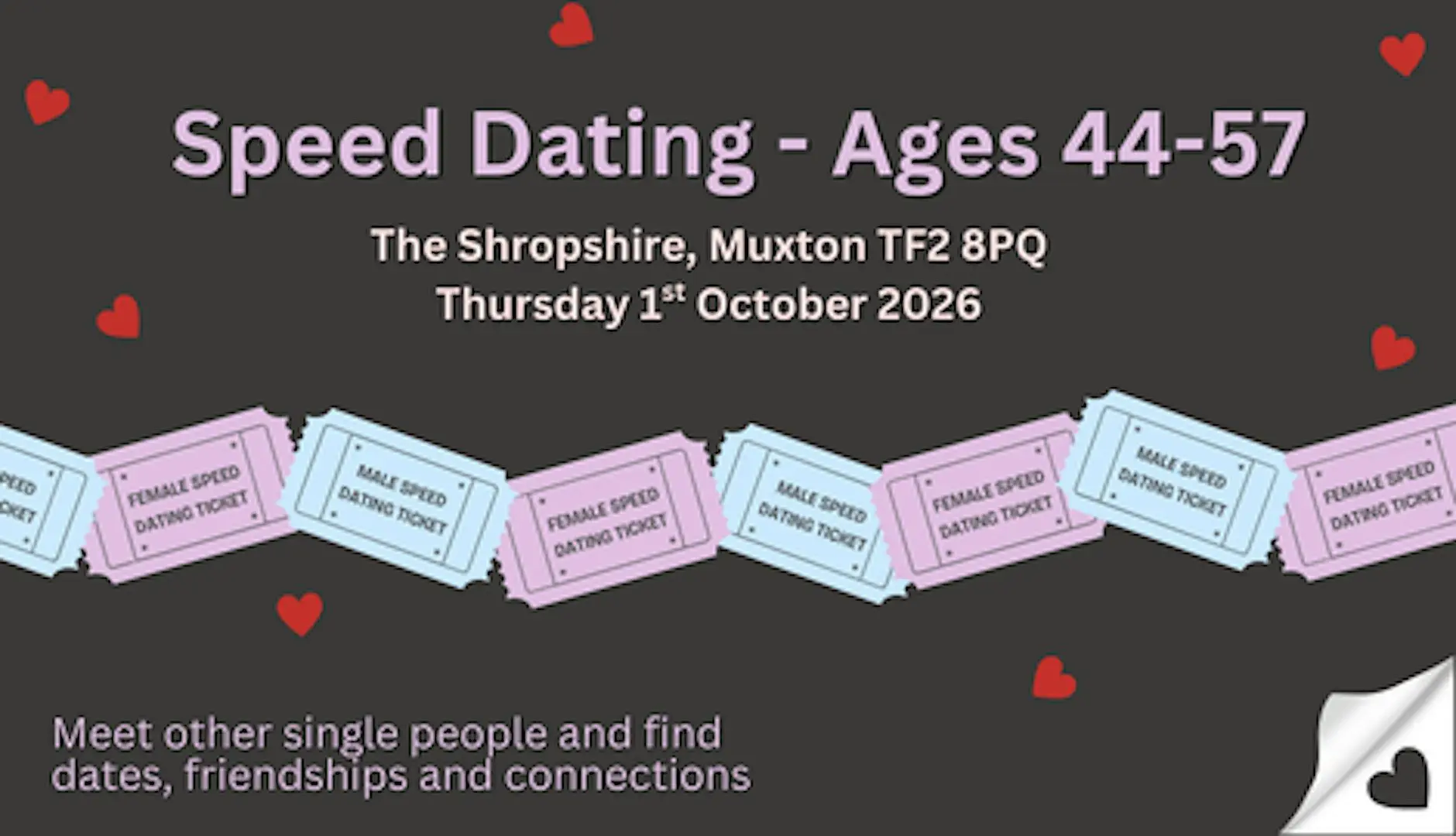 Speed Dating (44-57 year olds) Speed Dating (44-57 year olds)