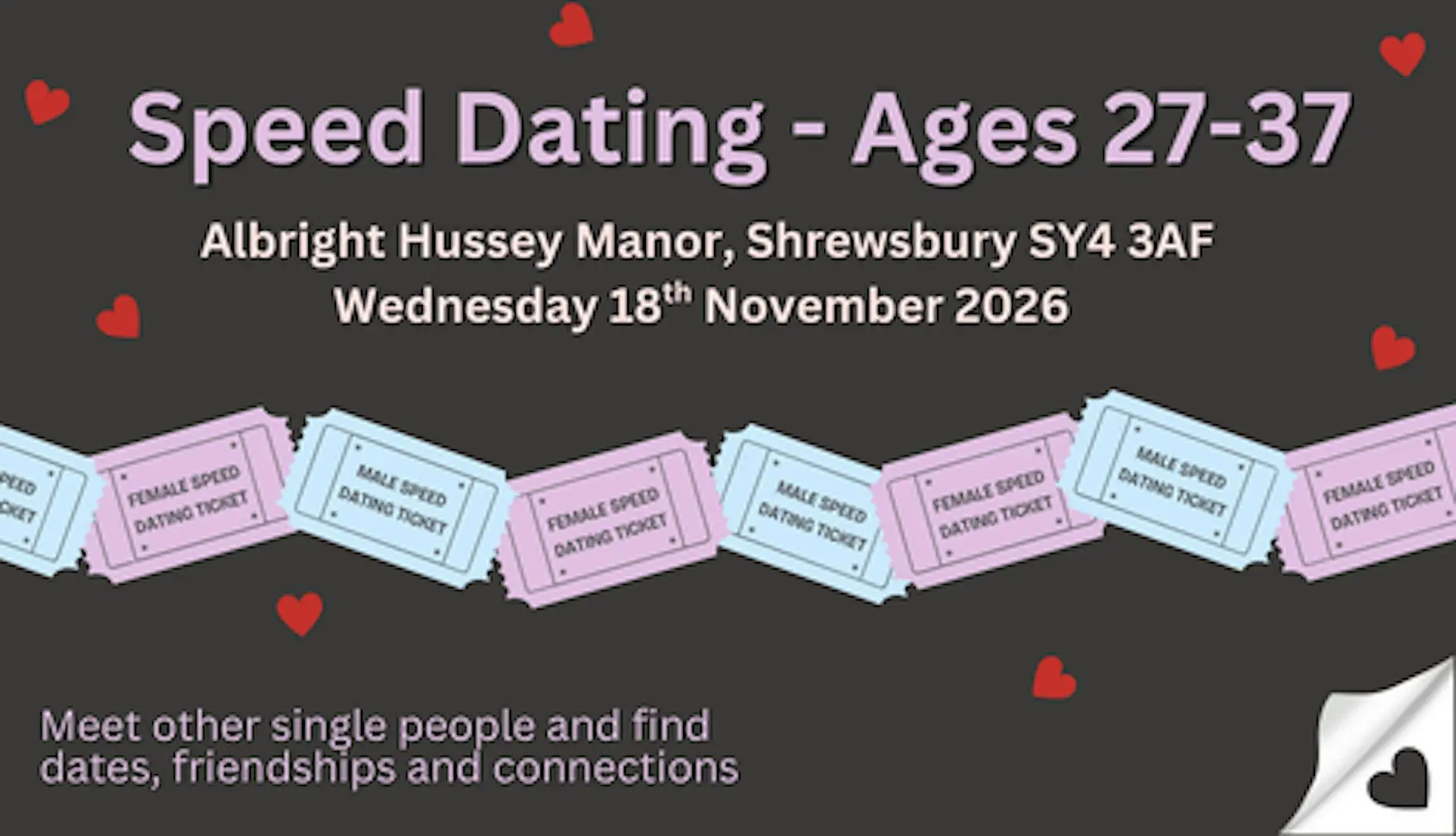 Speed Dating - Ages 27-37 Speed Dating - Ages 27-37