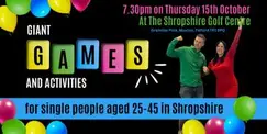 Giant Games & Activities for Single People (Ages 25-45)