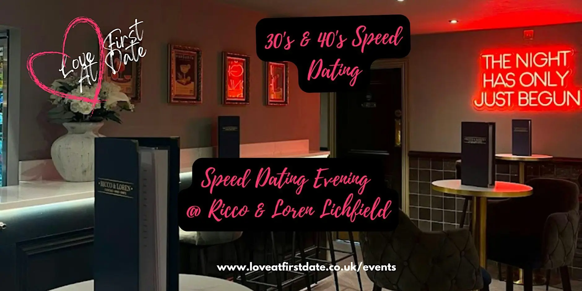 30's & 40's Speed Dating Evening in Lichfield 30's & 40's Speed Dating Evening in Lichfield