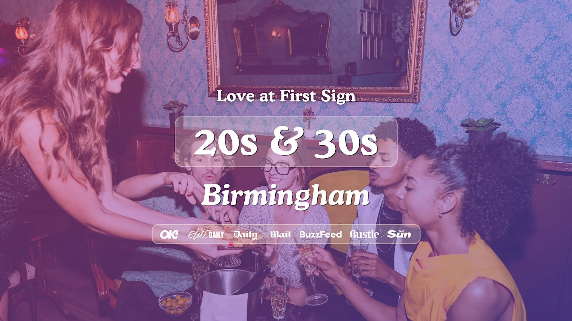 Birmingham Singles Night, 20s & 30s | Slug & Lettuce | Love at First Sign Birmingham Singles Night, 20s & 30s | Slug & Lettuce | Love at First Sign
