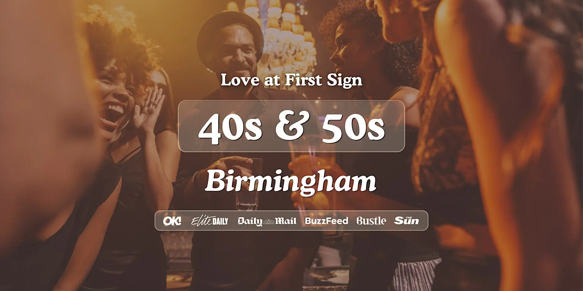 Birmingham Singles Night, 40s & 50s | Slug & Lettuce | Love at First Sign Birmingham Singles Night, 40s & 50s | Slug & Lettuce | Love at First Sign