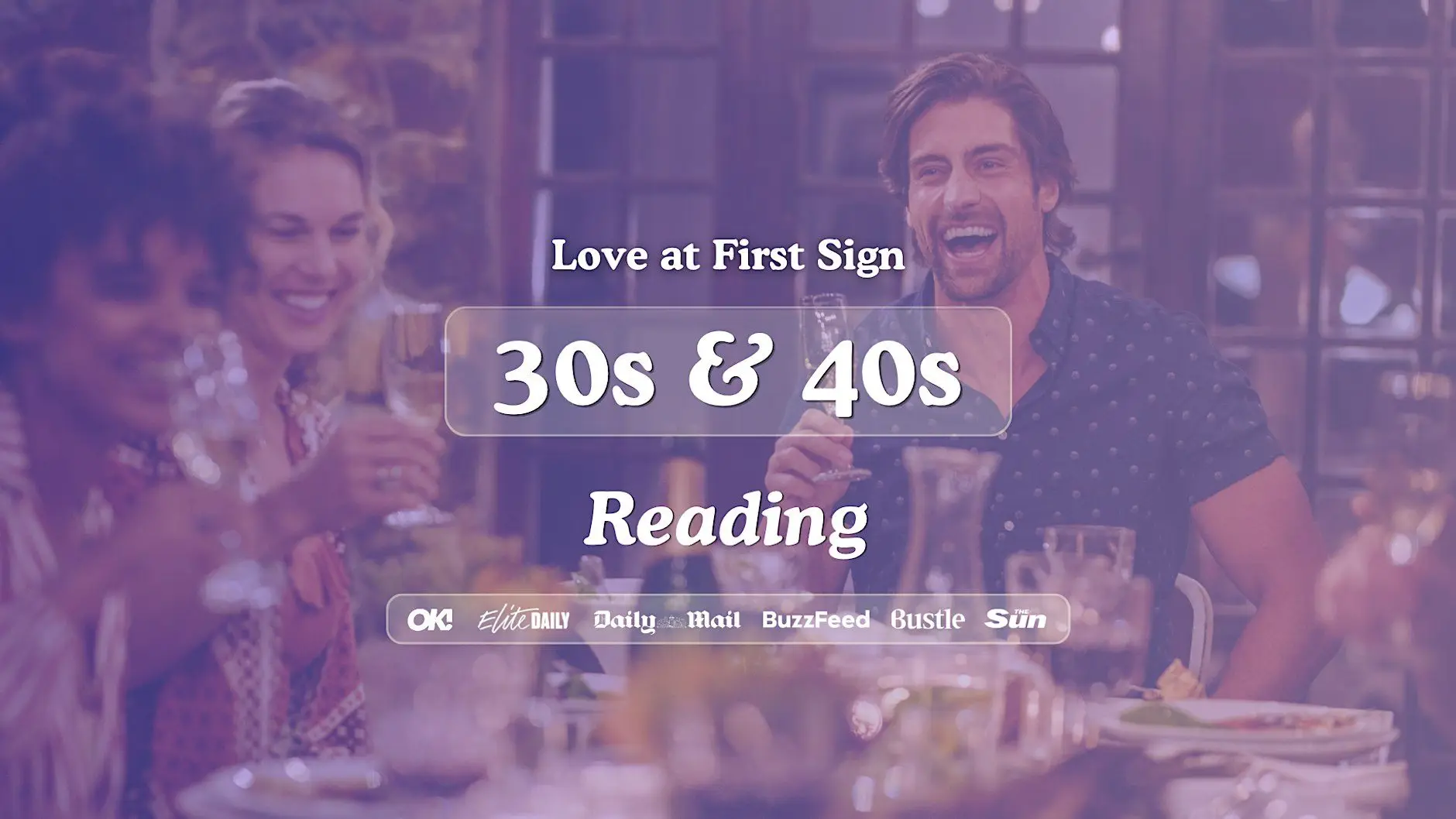 Reading Singles Night, 30s & 40s | Be At One | Love at First Sign Reading Singles Night, 30s & 40s | Be At One | Love at First Sign