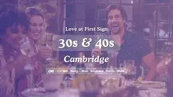 30s & 40s Singles Night at The Tivoli Cambridge | Love at First Sign