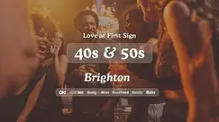 Brighton Singles Night, 40s & 50s | The Wine Cellar | Love at First Sign