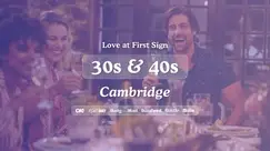 30s & 40s Singles Night at The Tivoli Cambridge | Love at First Sign