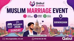 Birmingham - MUSLIM MARRIAGE EVENT | 1-to-1 Single Muslim Meetup | 7 - Nov