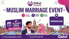 Biggest Single Muslim Marriage Event Birmingham - powered by Qabul