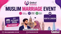 North London - MUSLIM MARRIAGE EVENT | 1-to-1 Single Muslim Meetup | 5 Dec